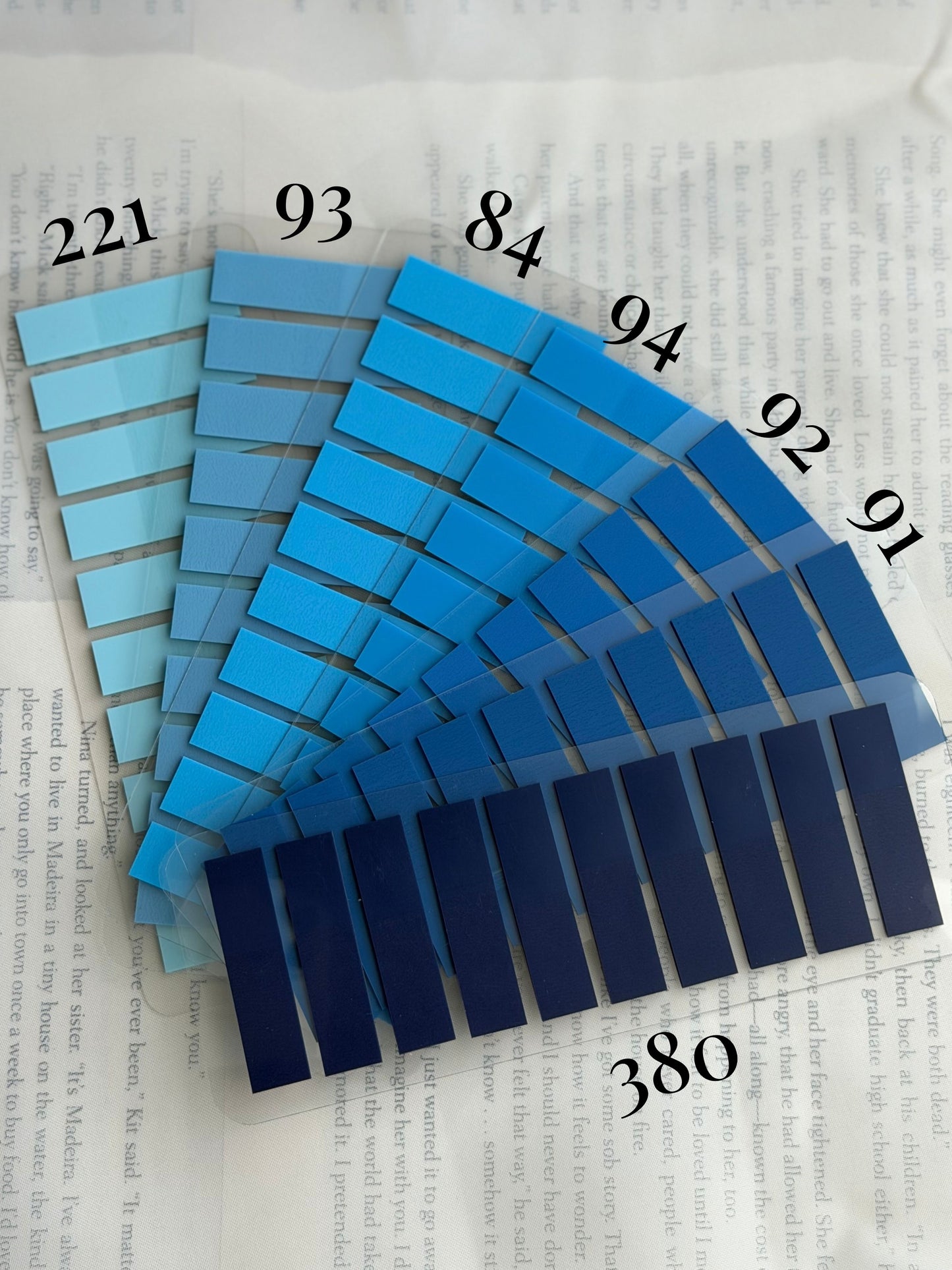 Custom Color 4 Tab Set