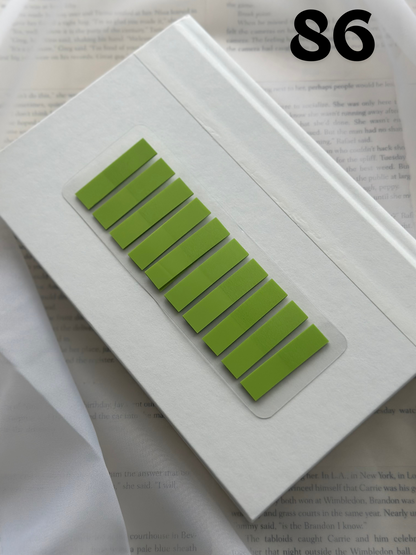 Solid Color 10 Tab Set