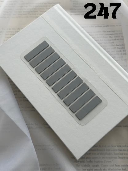 Solid Color 10 Tab Set