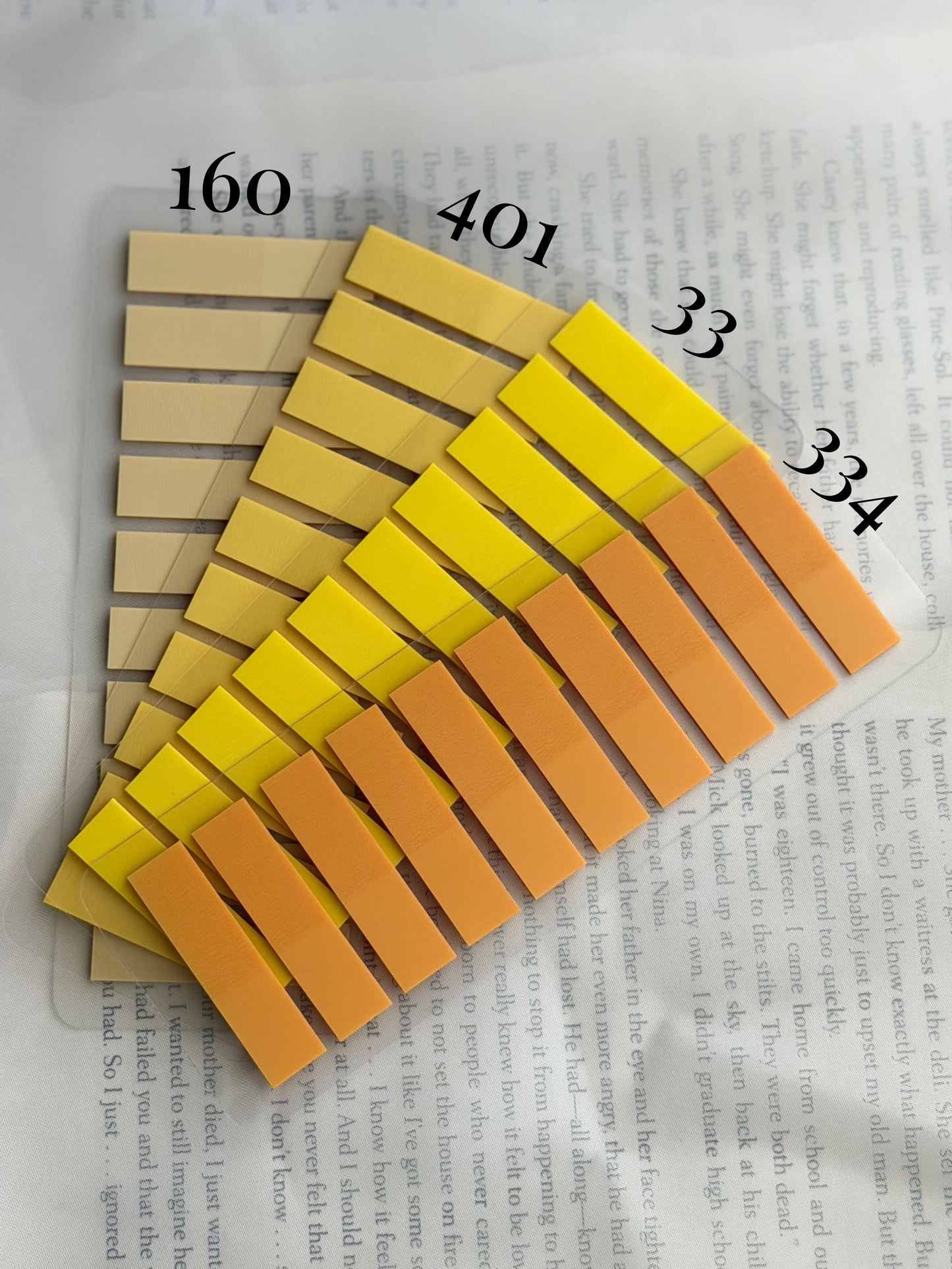 Custom Color 4 Tab Set