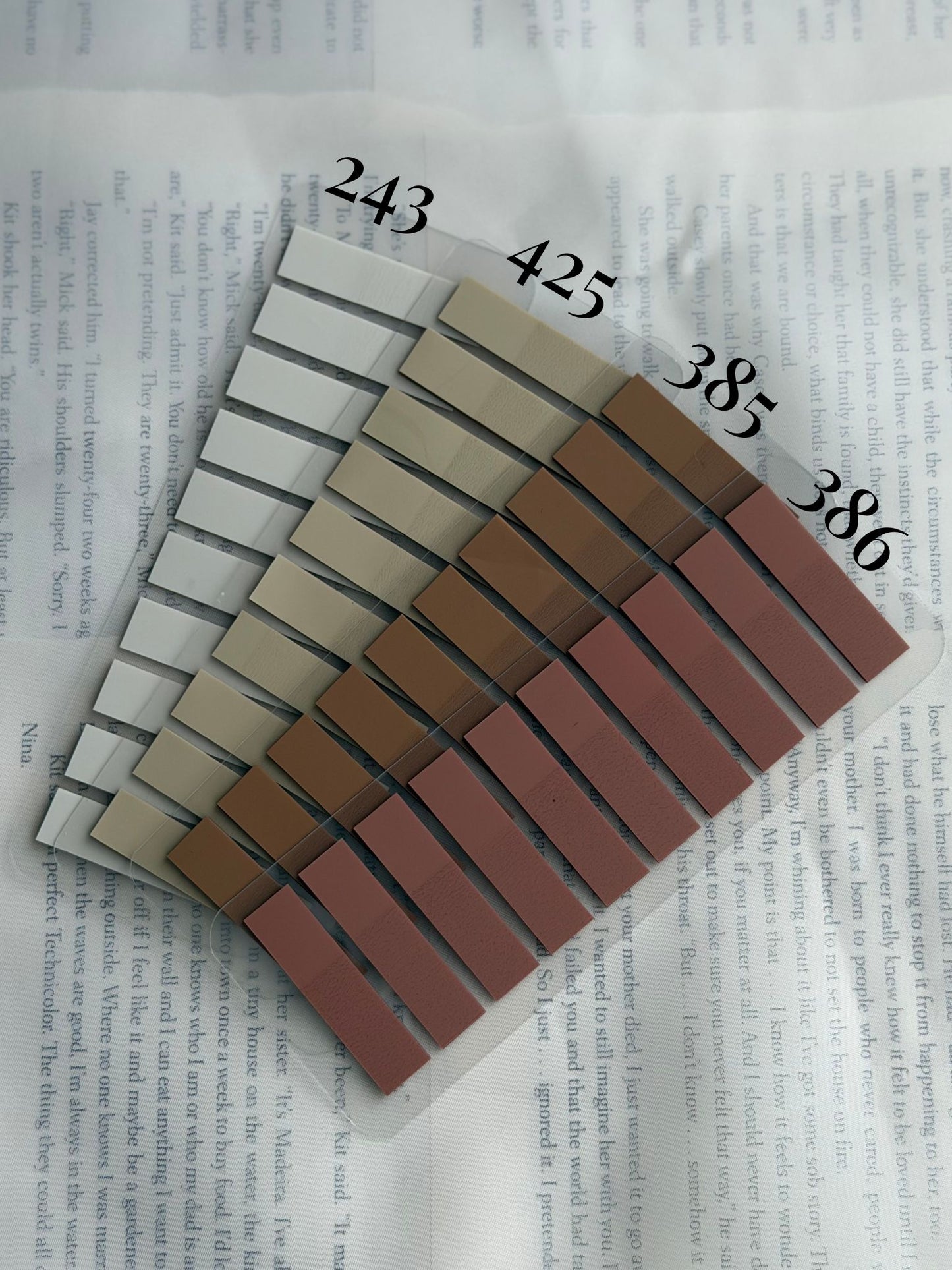 Custom Color 4 Tab Set