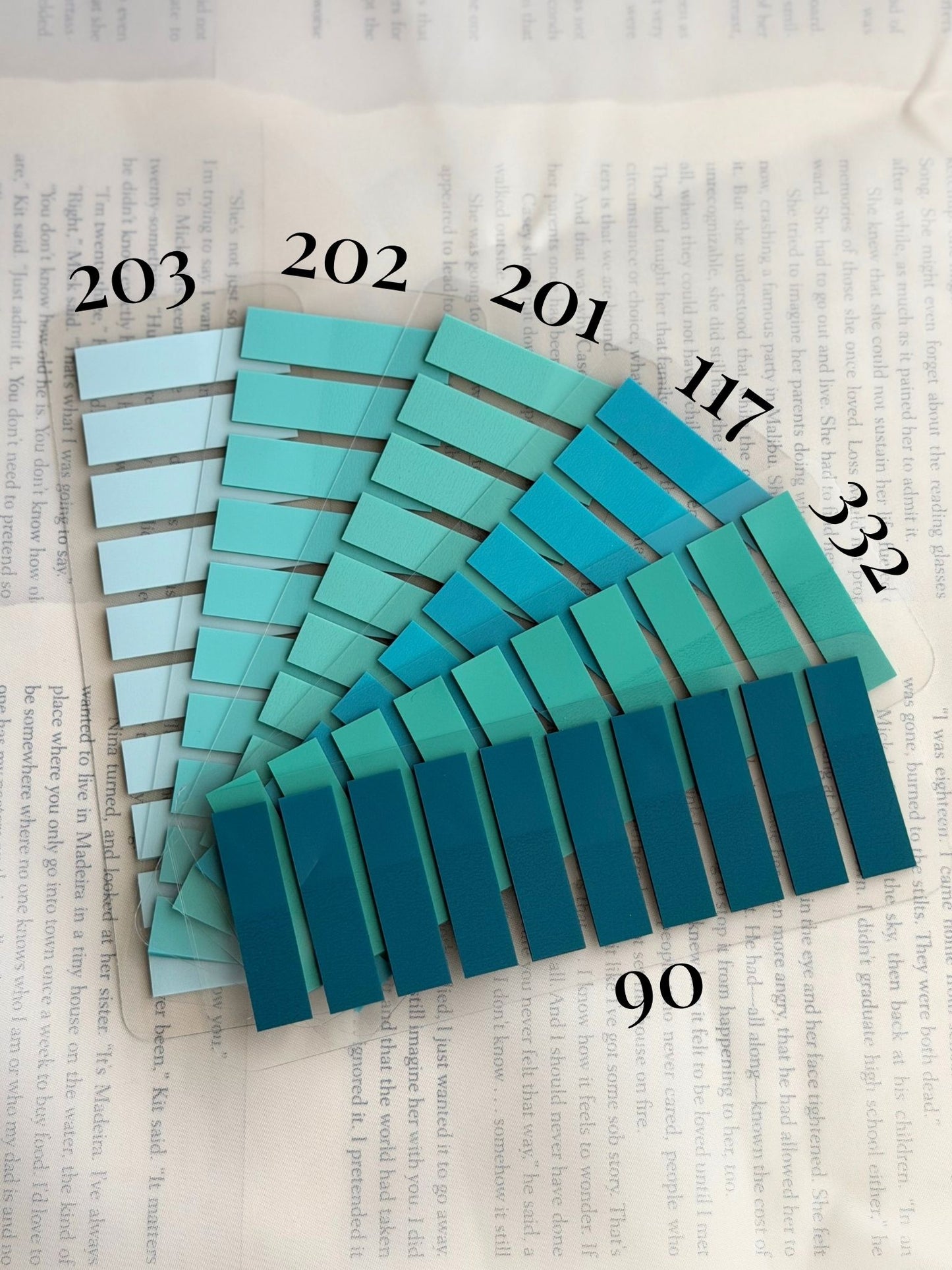 Custom Color 4 Tab Set