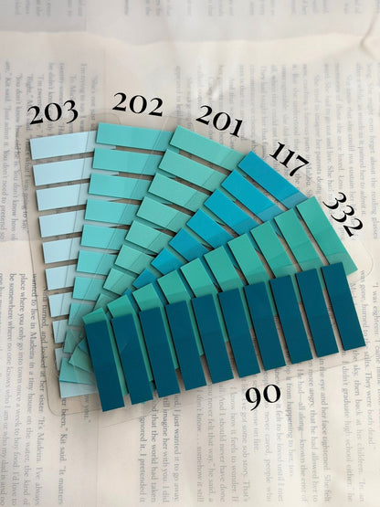 Custom Color 4 Tab Set